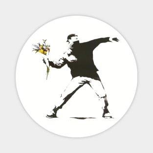 Banksy flower grenade Magnet